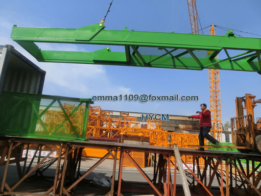 Qtz125 grue à tour tête de marteau type 10tons 6018 60m Avec cabine