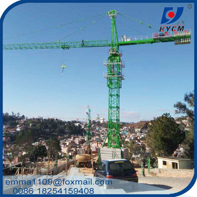 Qtz 125 Tour Crane Coût Pour le bâtiment de grande hauteur 65M large Jib de travail