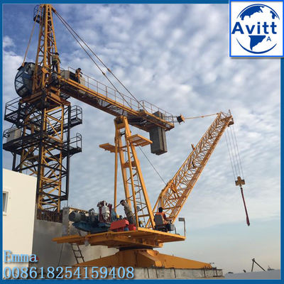 Charge de 6000 kg QD2420 Grue Derrick avec une jambe de support au sol avec prix FOB CIF CFR