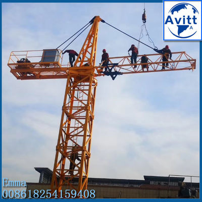 Qtz5008 4t Crane à tour télescopique hydraulique Certification CE Travaux de sécurité