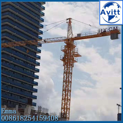 QTZ160 1600 tonnes.m Topkit Tour Crane 12 tonnes Pour 220 pieds de hauteur du bâtiment