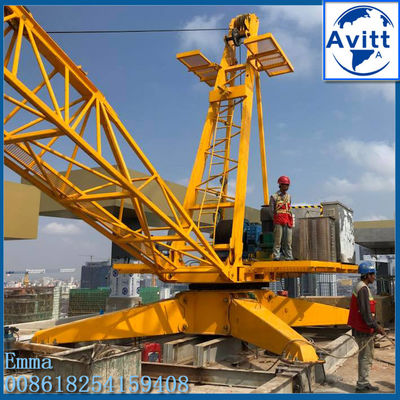 QD80 Derrick Crane 8 tonnes de levage de charge Matériaux de construction sans mât