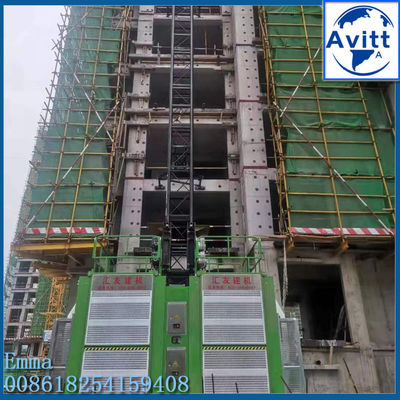 1-4t Rack Pinion Construction Hoist Ascenseur Mast Section de montée type