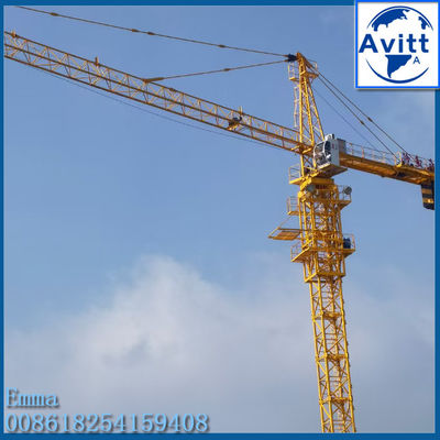 8t Topkit tête de tour grues TC5015 50M bras de travail Boom Pour les bâtiments de 80m