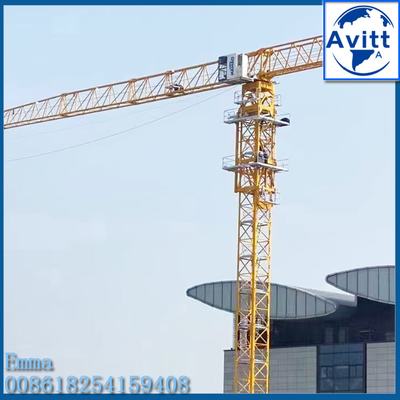 PT6015 QTZ125 Grue à tour plate 10T Charge 60M Boom